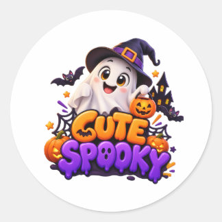 Mignon Kawaii Autocollant de Fantôme d'Halloween –