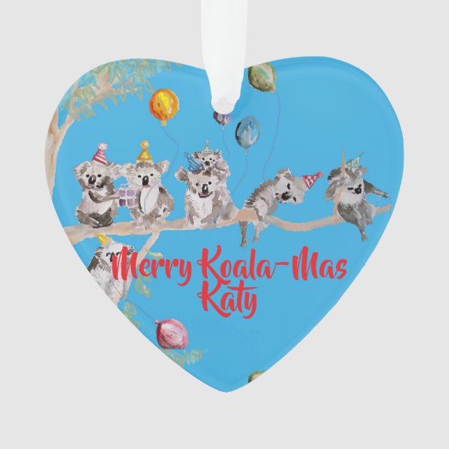 Mignon Koala Koalas Joyeux Noël Koala-mus Filles (devant)