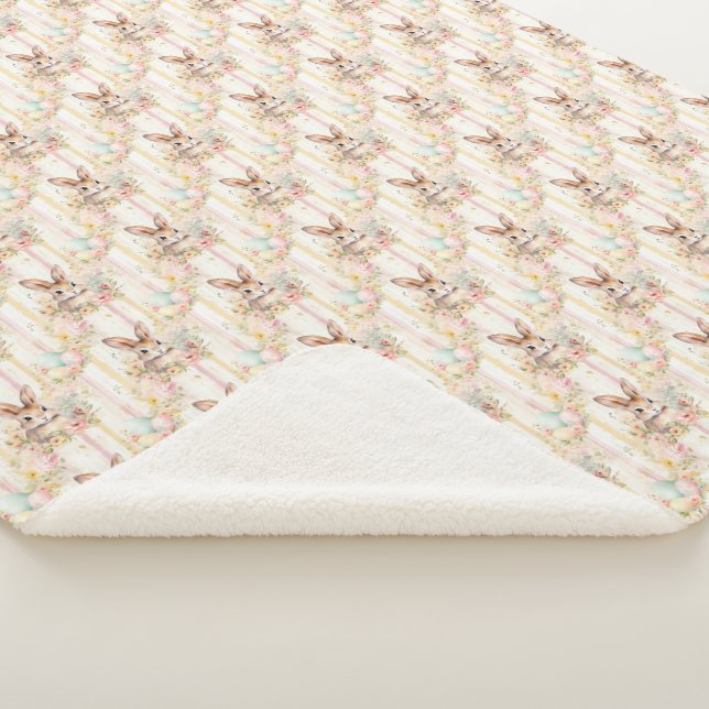 Mignon lapin de Pâques couverture Sherpa (3/4)