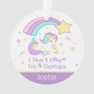 Mignon Licorne Arc-en-Ciel Magique Personnalisé su