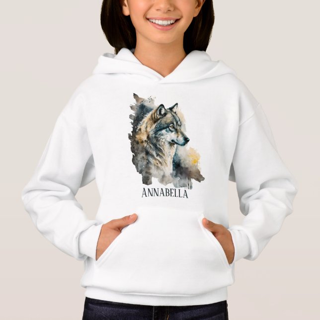 mignon loup amoureux ajouter nom (Devant)