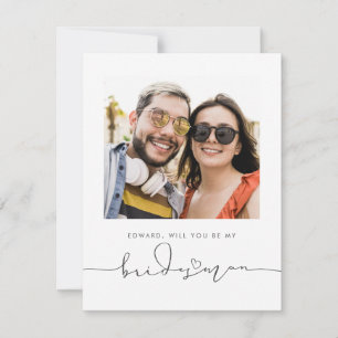 Mignon Minimaliste Serez-Vous Mon Époux Photo