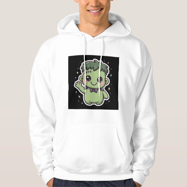 Mignon Monstre de Frankenstein Sweat à Capuche Hal (Devant)