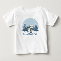 Mignon ours polaire patinant Tshirt d'hiver pour e