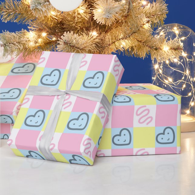 Mignon papier cadeau à motif sans couture Doodle (Vacances)