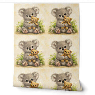 Mignon papier peint à motif de koala Teddy Kawaii