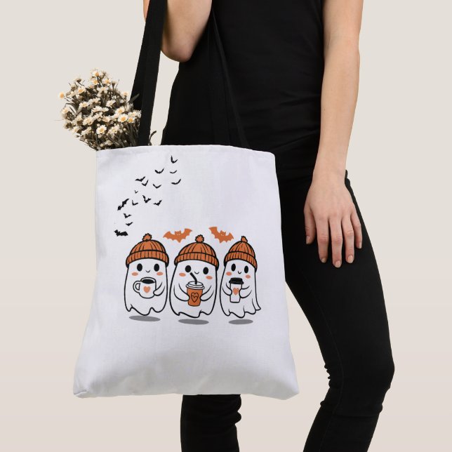 mignon petit fantômes sac fourre-tout pour hallowe (De près)