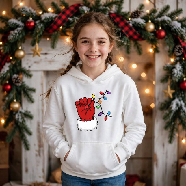 Mignon pull à capuche pour filles de Noël gant du  (Créateur téléchargé)