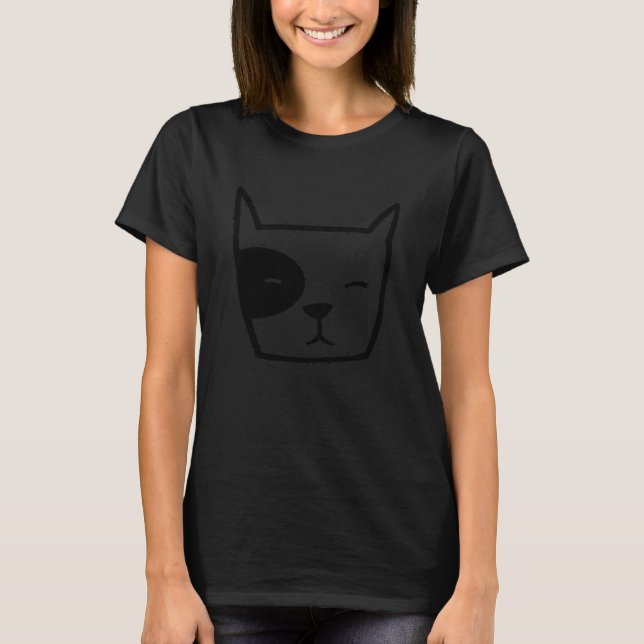 Mignon pullover à capuche visage de chat drôle (Devant)