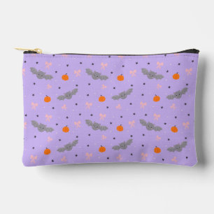 Mignon sac à fermeture éclair motif chauve-souris 