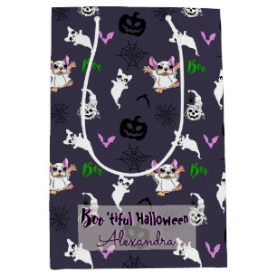 mignon Sac cadeau de Bulldog Halloween pour le fan