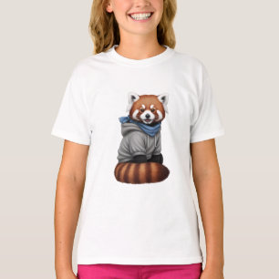 Mignon Sweat à Capuche Panda Rouge Enfants