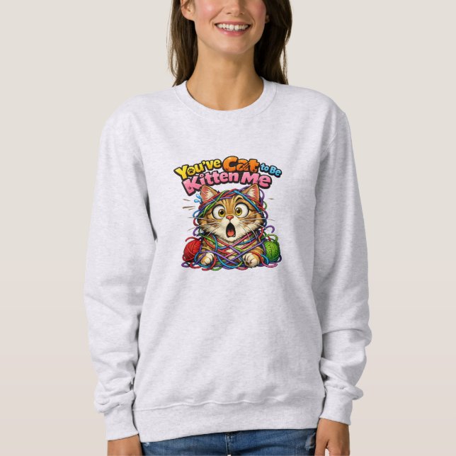 Mignon Sweatshirt Kawaii Chat Chaton (Devant)