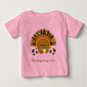 Mignon Turquie Thanksgiving T-shirt femme