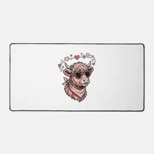 Mignon Vache de la Saint-Valentin Gravure Vintage  (Recto)