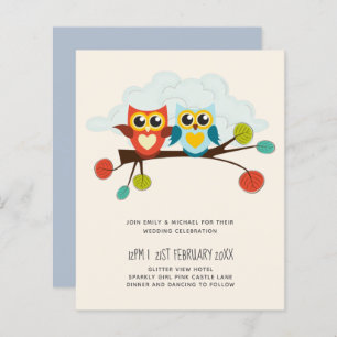 Mignonette OWLS Mariage à thème Bleu orange