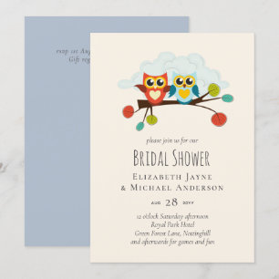 Mignonette OWLS Mariage à thème Bleu orange