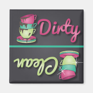 Mignonette Teacups Magnet ou lave-vaisselle propre