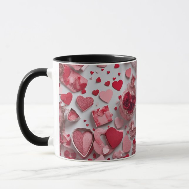 mignonette valentines jour café tasse (Gauche)
