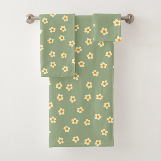 Mignonettes modernes Motif Vert (En situation)