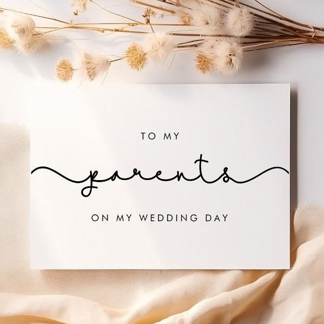 Mignonne à mes parents sur ma carte de jour de mar (Créateur téléchargé)