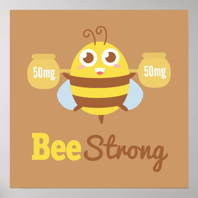 Mignonne Abeille Avec Pots De Miel Décoration Mura (Devant)