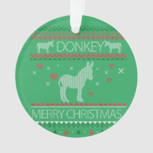 Mignonne âne Douleur moche Vacances de Noël hiver