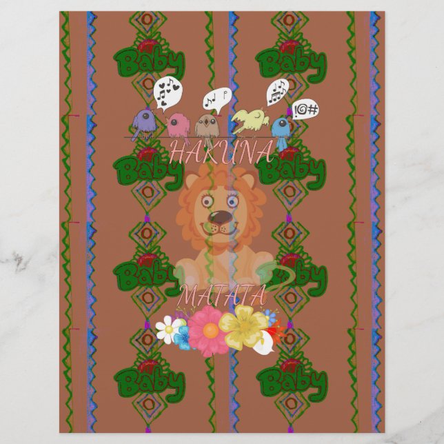 Mignonne Bébé Lion King : Hakuna Matata Design (Devant)