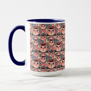 Mignonne Bleu Ours Rose Mug Combo Mug