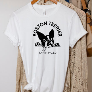 Mignonne Boston Terrier Maman Chien T-Shirt