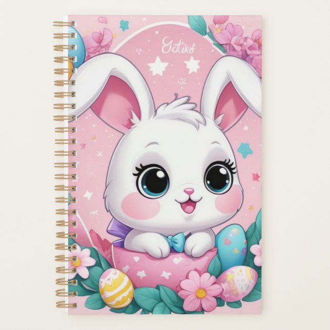 Mignonne Bunny Planner - Adorable Spring Journal p (Devant)