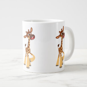 Mignonne caricature bébé Giraffe Jumbo Mug