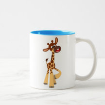 Mignonne caricature bébé Giraffe Mug