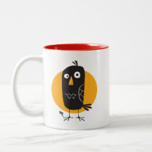 Mignonne caricature Blackbird Classic Mug 2 tons, 