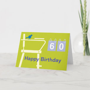 Mignonne carte de tennis pour anniversaire