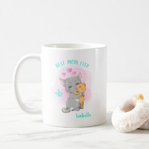 Mignonne chatte maman tasse, meilleur mamie tasses