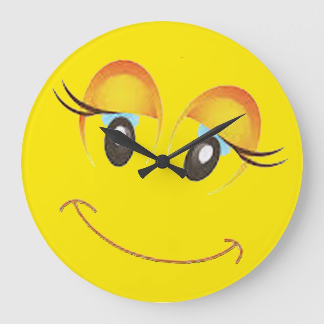 mignonne cheekybelle dame émoji horloge (Recto)