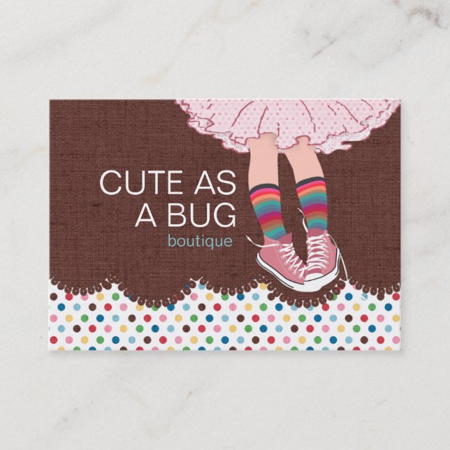Mignonne comme un Carte de visite de Bug Chubby (Devant)