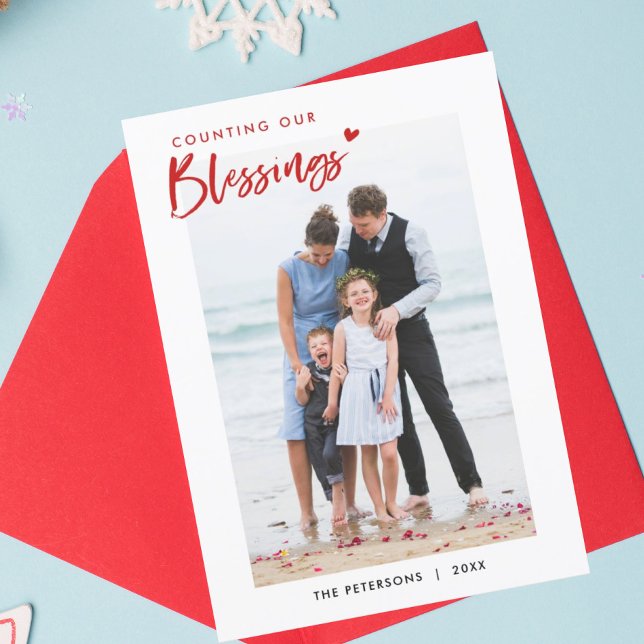 Mignonne comptage de nos Blessing Family Cartes de (Créateur téléchargé)