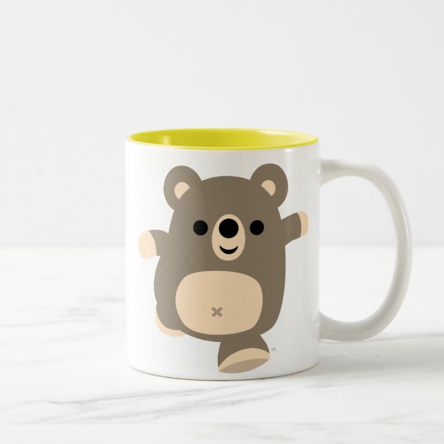 Mignonne Coup De Dessin De Cartoon Ours Mug (Droit)
