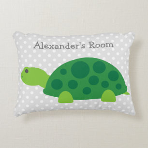 Mignonne coussin de tortue verte pour la chambre p