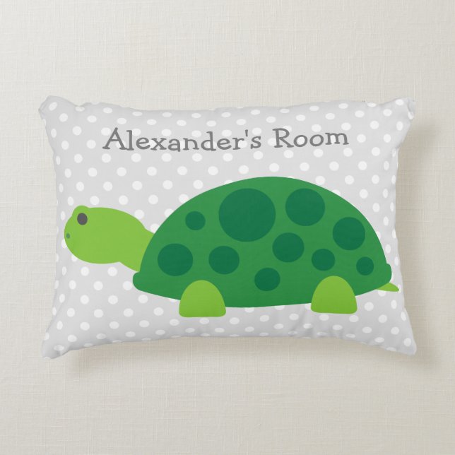 Mignonne coussin de tortue verte pour la chambre p (Devant)