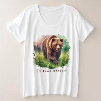Mignonne dame d'ours fou personnalisable