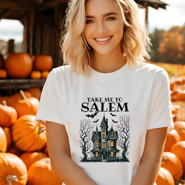 Mignonne emmenez-moi au t-shirt Halloween Salem (Créateur téléchargé)