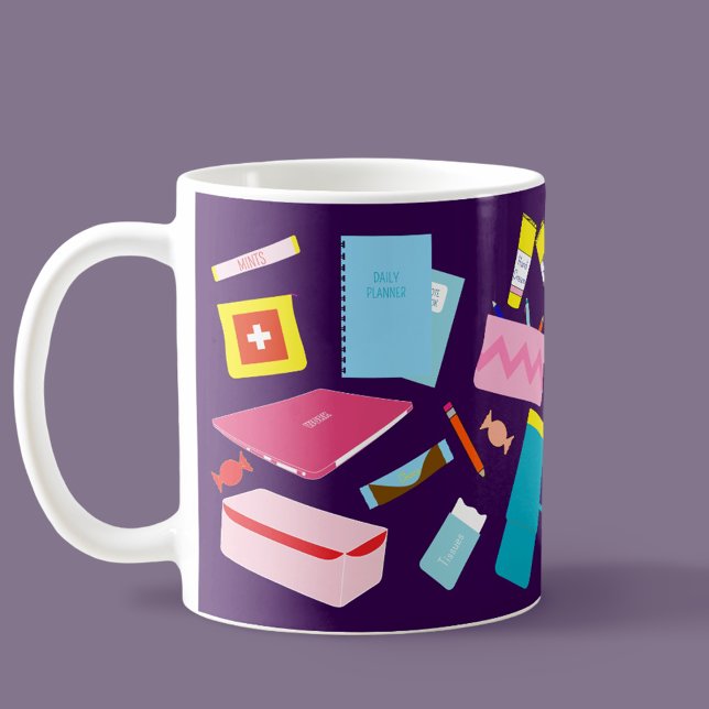 Mignonne Enseignant moderne coloré Doit Haves Mug (Teacher Mug)
