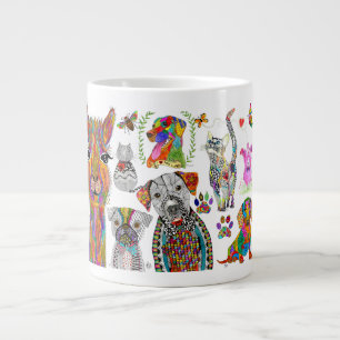 Mignonne et colorée d'association animale Mug