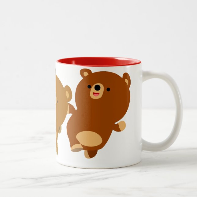 Mignonne facétieuse Bears Mug (Droit)
