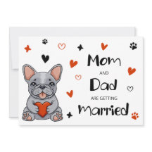 Mignonne Faire-part de mariage Whimsical Français