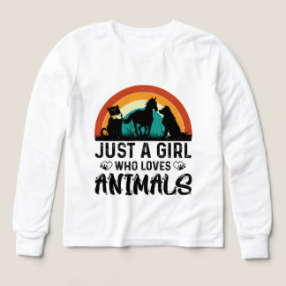 Mignonne fille aime les animaux l'art du mot