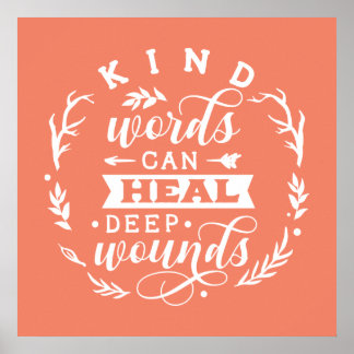 mignonne gentillesse mot inspirant art Poster